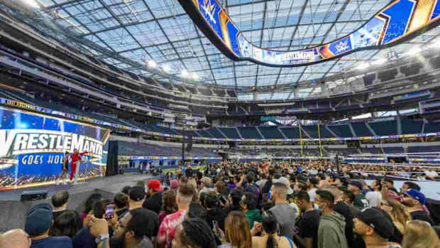 A look at the WWE WrestleMania press event.